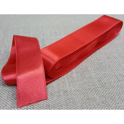  Satin Ribbon No:9, 3cm Red